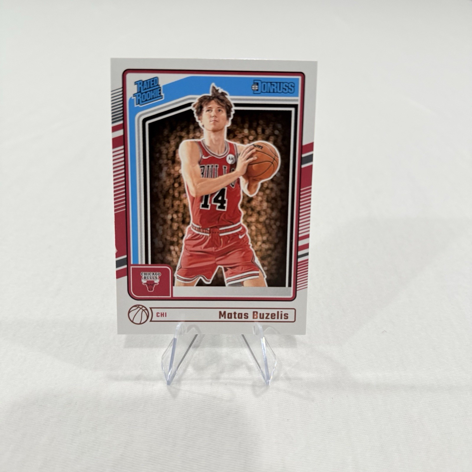 #240 Matas Buzelis 2024-25 Donruss Rated Rookie Base RC Bulls