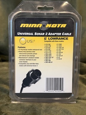 Minn Kota GENUINE MKR-US2-10 Universal Sonar Adapter Cable Lowrance 1852060