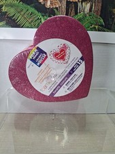 2 Packs 15 PC Valentine's Day Glitter Foam Hearts 7"x7" Red Pink Purple