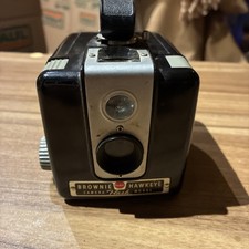 Vintage 1950s Kodak Brownie Hawkeye Flash Model Camera - Untested