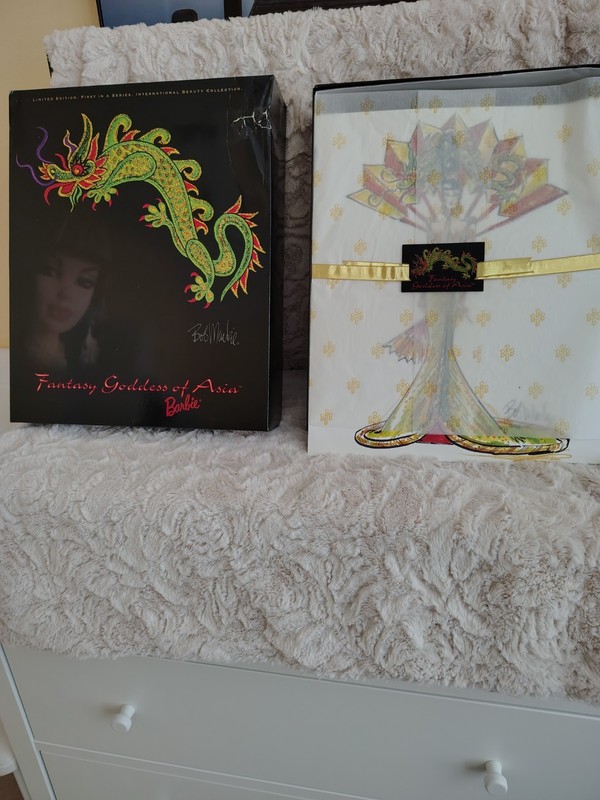 Fantasy Goddess of Asia Barbie Bob Mackie NRFB Damaged Box