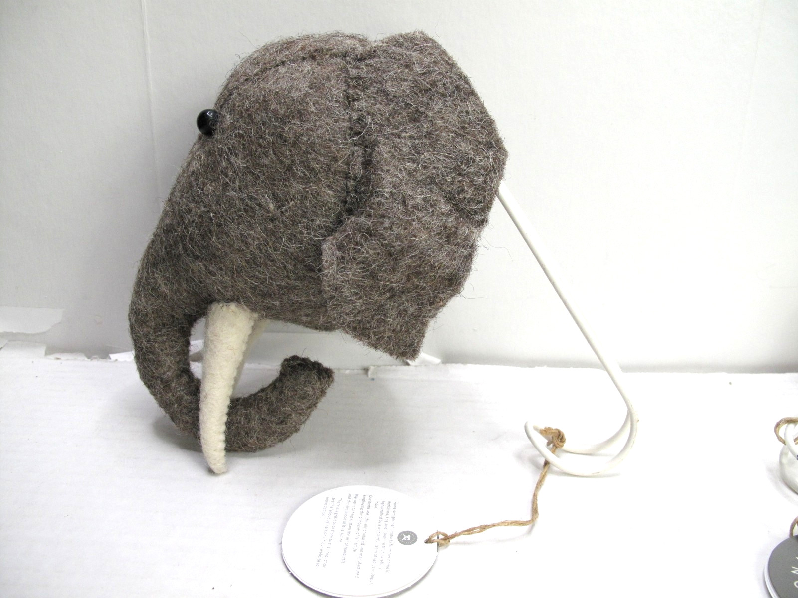 Set of 3 FIONA WALKER Felted Wool Animal Hooks - Baby Nursery Child's Room Decor