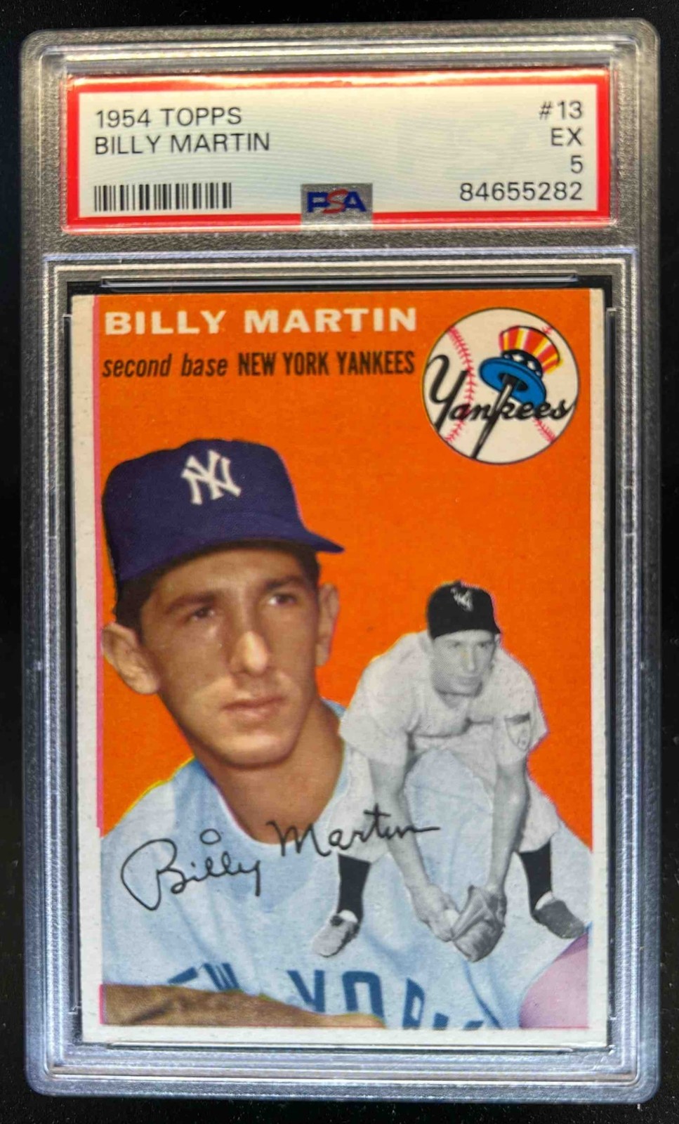 1954 Topps Billy Martin #13 Yankees PSA 5