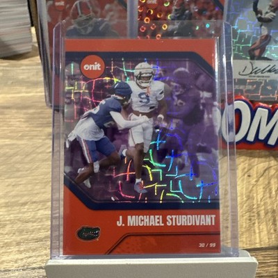 J. MICHAEL STURDIVANT 2025 ONIT Florida Gators Football Purple HOLO /99
