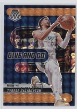 2024 Mosaic Give and Go Fluorescent Orange Prizm 7/25 Tyrese Haliburton #10 02ss