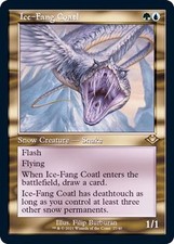 MTG FOIL Old Frame Ice-Fang Coatl English [MH2]