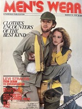 Vintage MEN&rsquo;S WEAR Magazine March 10, 1978 LEVI Strauss Feature & More&hellip;