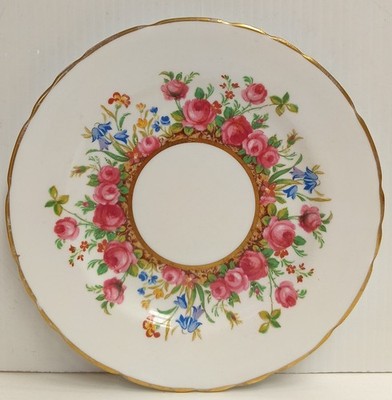 Hudson & Middleton Sutherland Bone China Country Garden Side Plate c1941-72 16cm