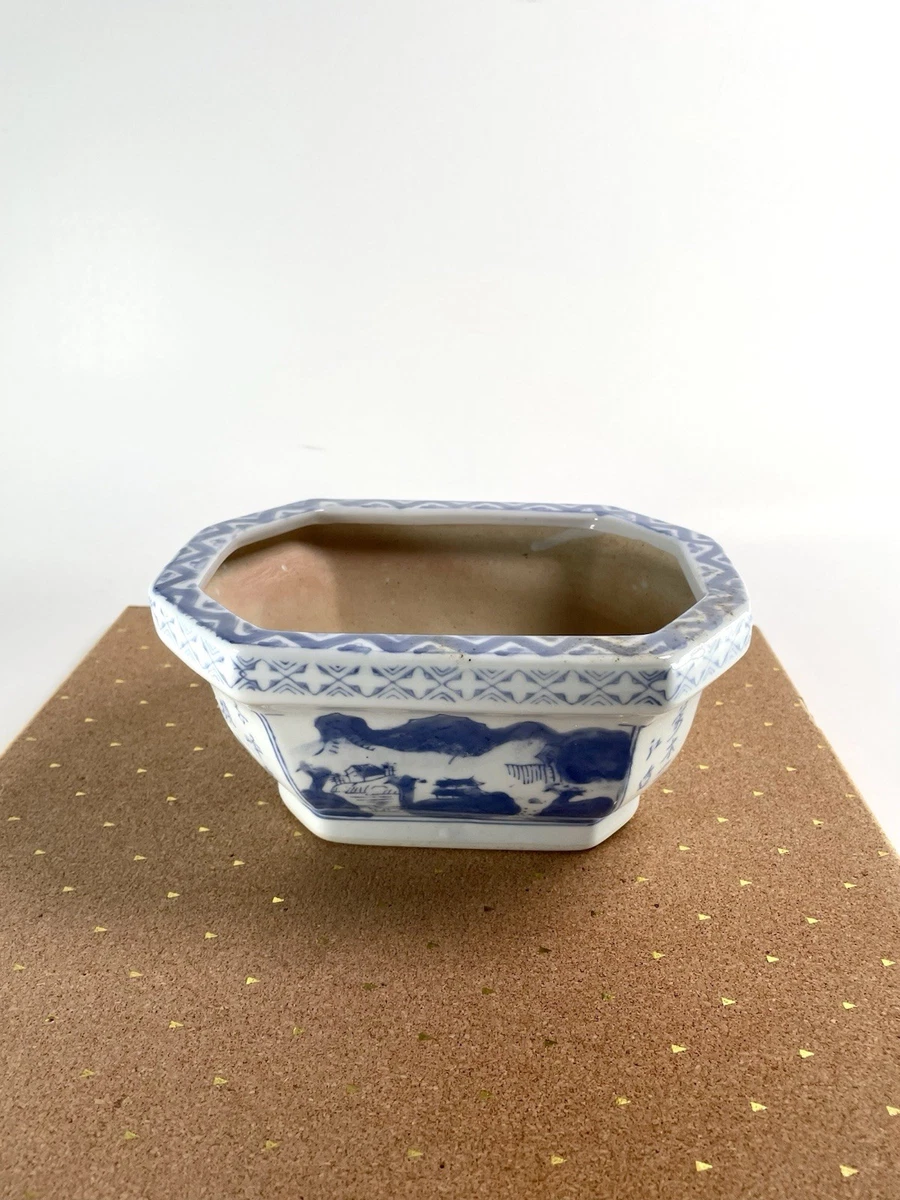 陶瓷蓝色复古原创中国风花瓶| eBay