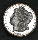 1880-s Morgan Silver Dollar Brilliant Uncirculated Cameo With Mirrors