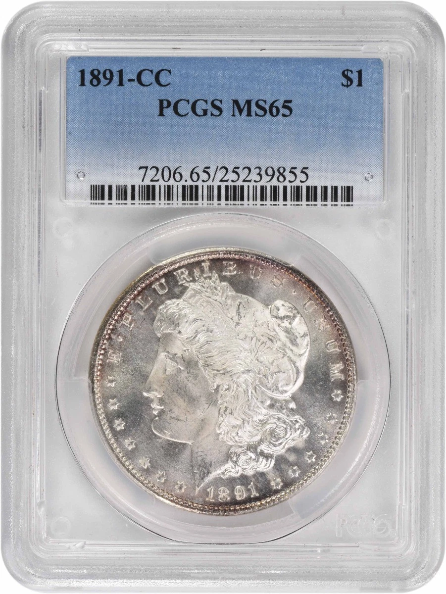 1891-CC Morgan Silver Dollar MS65 PCGS