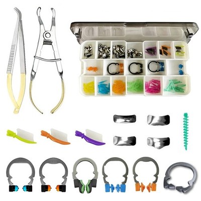 Dental Matrix Bands Clamp Ring Adaptive/Diamond Wedges Pliers Fit Palodent V3