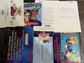 Nintendo Fun Club Lot Magazine Envelope and Diploma Membership