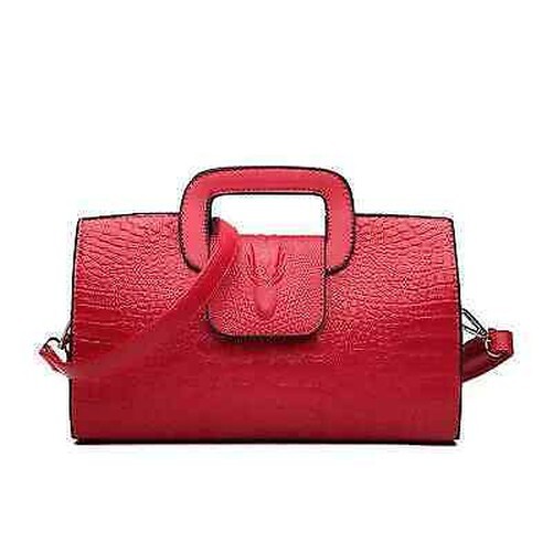 Bolso Clutch Rojo Bandolera Fashion Moda A Mano Piel Sintético de 2098