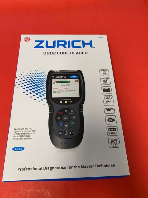 Zurich Obd2 Code Reader Zr11 63807 for sale online | eBay