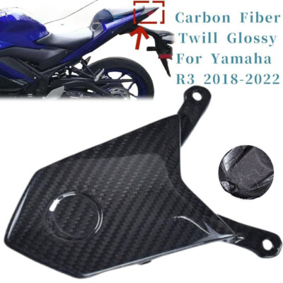 2018 R3 Pillion For Yamaha R3 2018-2022 Real Carbon Fiber Pillion Seat Cover Brake ...