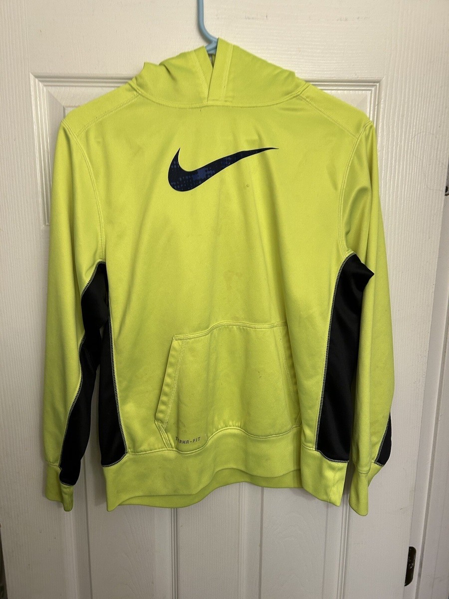 neon yellow nike hoodie