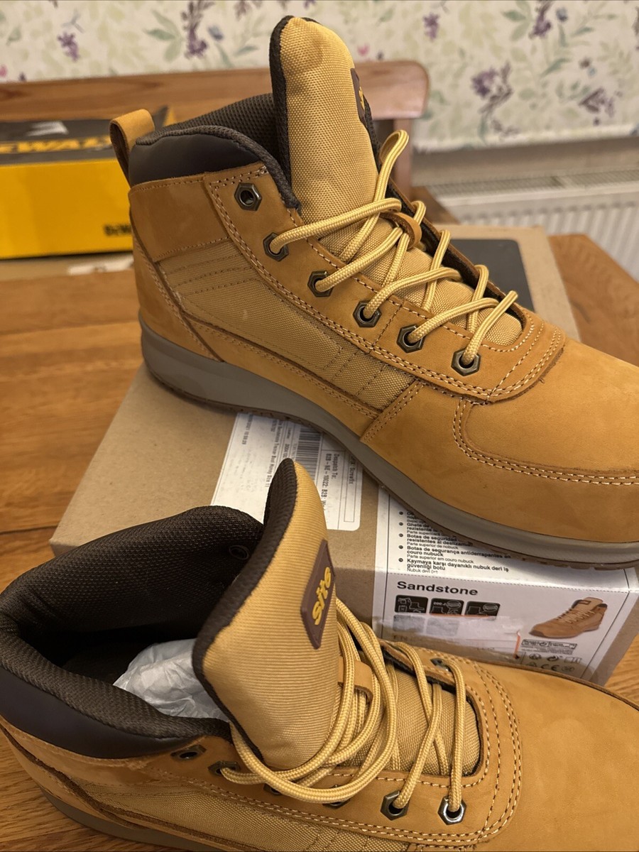 SITE SANDSTONE SAFETY TRAINER BOOTS WHEAT SIZE 11 UK
