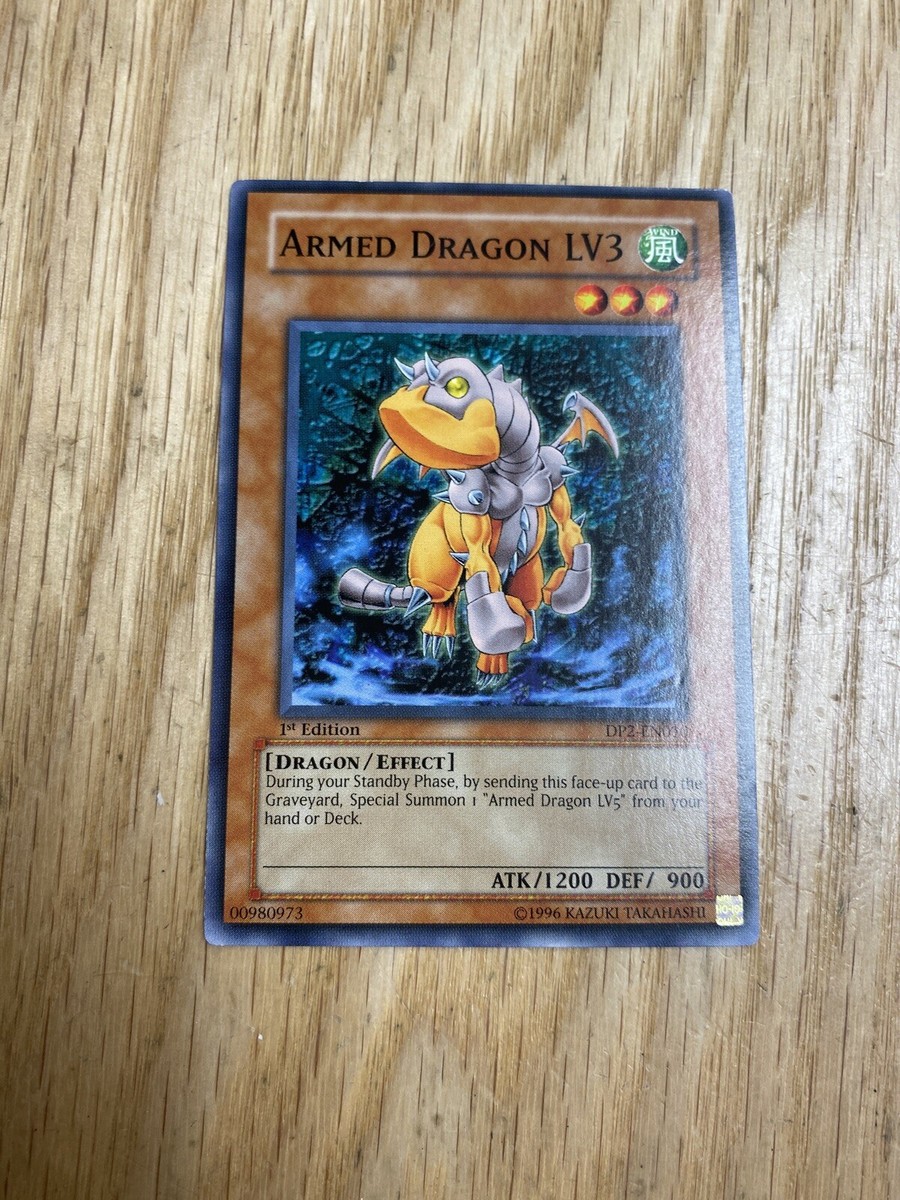 1996 Yu-Gi-Oh First Edition Armed Dragon LV3 Card | eBay