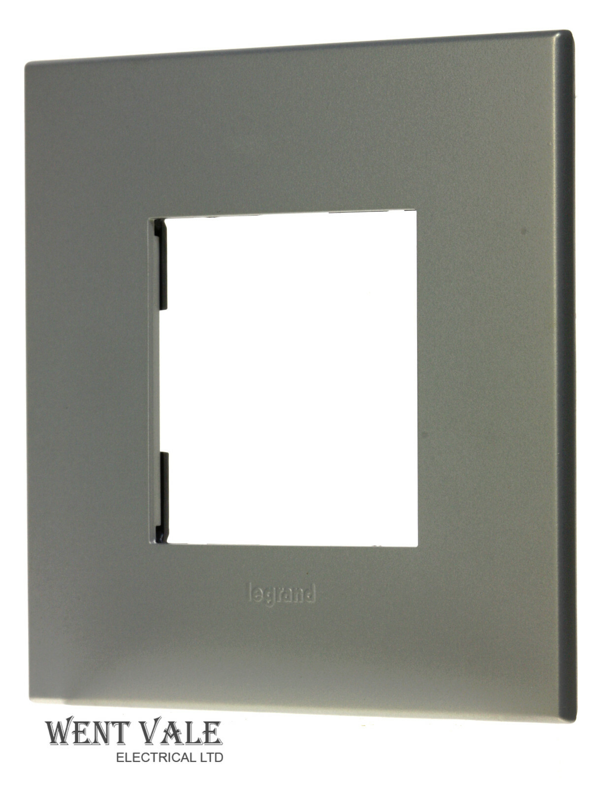 Legrand Arteor Neutral  5752 11 - 45 x 45 mm 1-2 Mod Cover Plate Pearl Aluminium