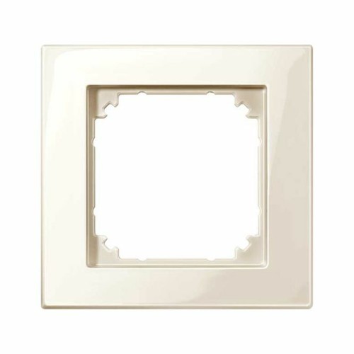 15x Merten M-PLAN Rahmen 1-fach 515144 cremeweiß glänzend creme-weiß Abdeckung - Picture 2 of 2