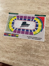 2011-12 Florida Everblades ECHL Hockey Ticket Pricing & Arena Diagram Sheet MT