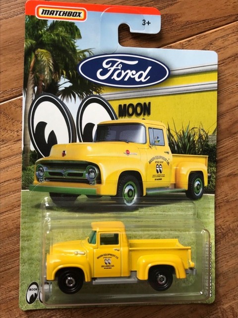 2019 Matchbox Ford Trucks Series Mooneyes 56 Ford F 100 Pickup Yellow