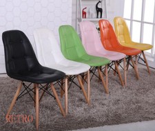Chairs Wooden Legs Home Kitchen Office Chair retro
