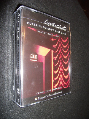 AUDIO BOOK. A CHRISTIE. CURTAIN. UNABRIDGED 4 CASSETTES 5 hrs & 45 mins H FRASER