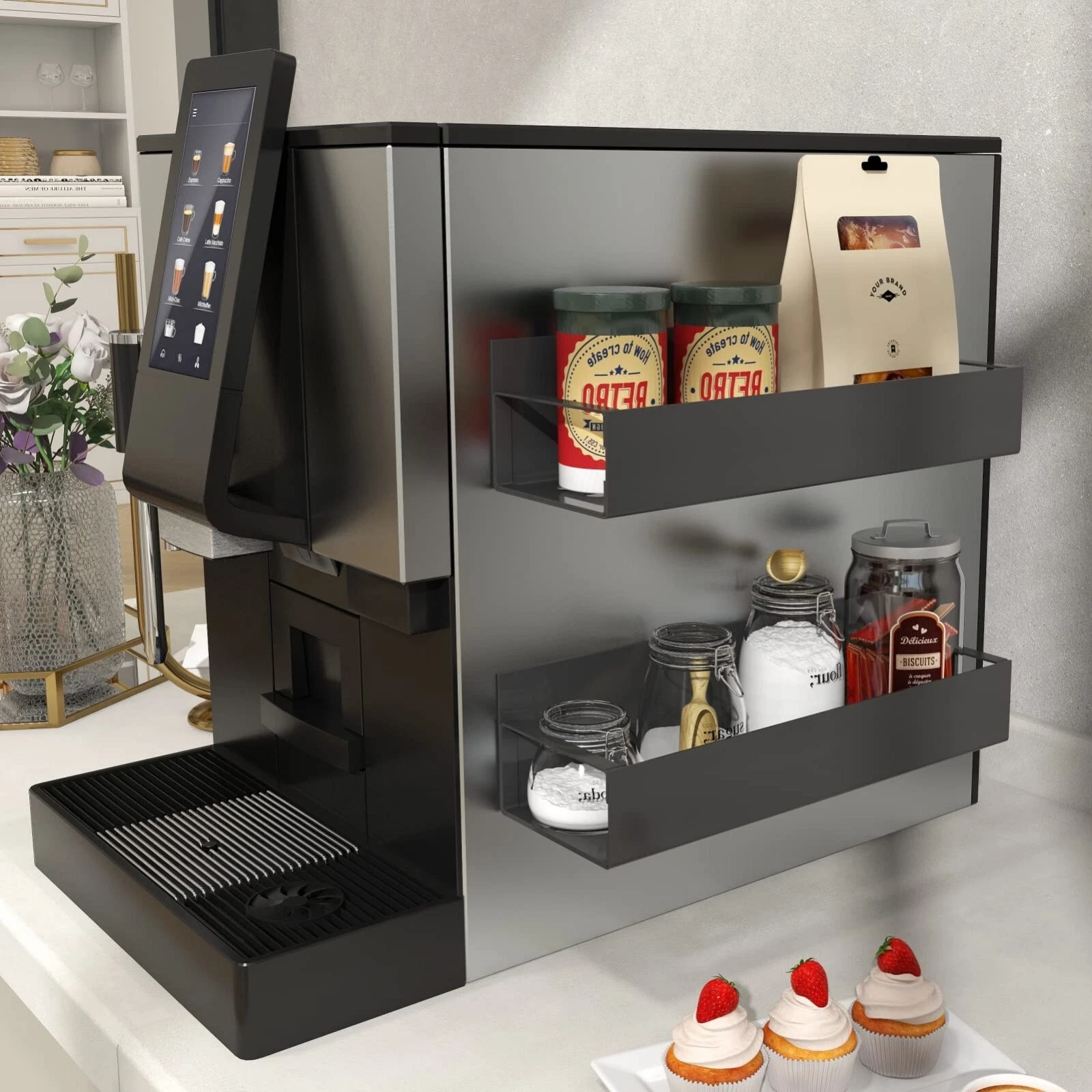 Magnetic Spice Rack for Refrigerator 2 Pack Magnetic Shelf for Fridge
Opens in a new window or tab