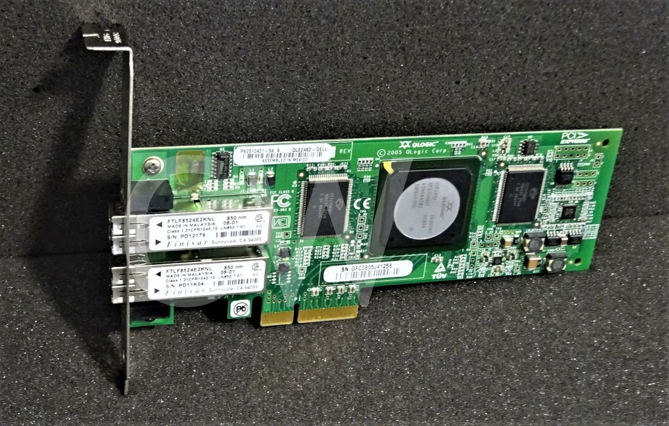 Dell KC184 Dual Port Fibre Channel 4Gbps PCI-Express x4 HBA Controller Card - Image 2 of 2