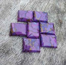  WHOLESALE PURPLE COPPER TURQUOISE CABOCHON RECTANGLE SHAPE LOOSE GEMSTONE