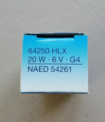 OSRAM SYLVANIA FHE/ESB 64250 HLX Halogen Bulb - 20W 6V G4 Bipin Base For Specialty Lighting