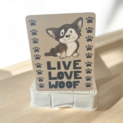 Mainstays Fragrance Oil plug in Diffuser, ''Live Love Woof'' Puppy. NEW