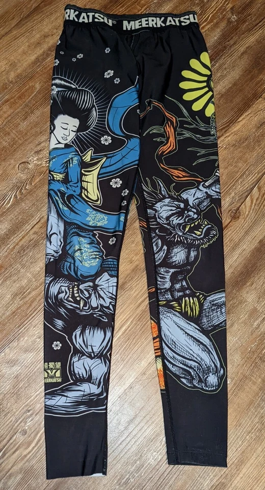 Meerkatsu Grappling Jiu Jitsu Spats Leggings Hombre Talla XS Foto 2 de 4