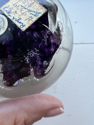 英国 スコットランド ヴィンテージ ペーパーウェイト SELKIRK 1984 Selkirk Glass Paper Weight Handmade Scotland STARBURST