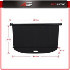 Fits Ford Escape 2008-12 Cargo Cover Rear Trunk Privacy Shade Retractable Black