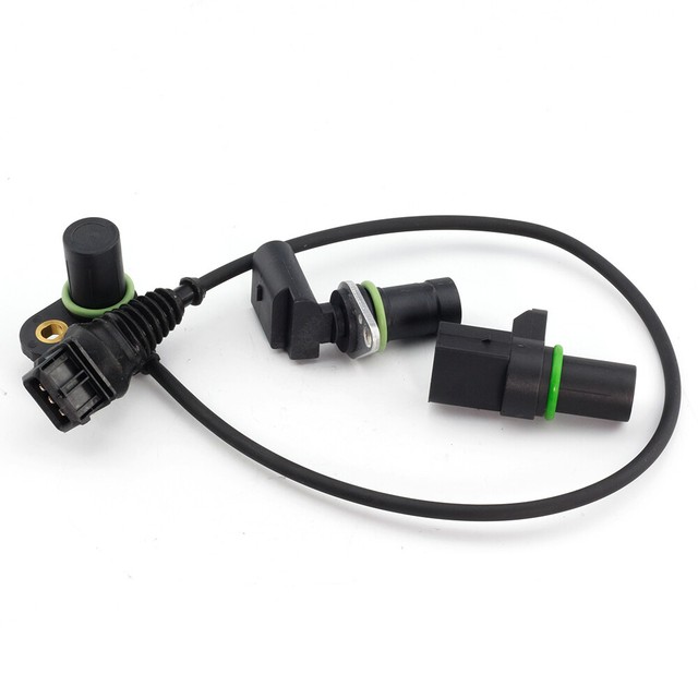 3pcs Intake + Exhaust Cam Camshaft + Crank Position Sensor for BMW E46