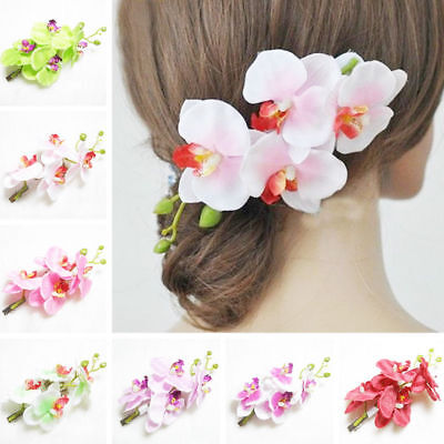 Artificial Silk Flowers Women Hairpin Hawaiian Hair Clip Wedding