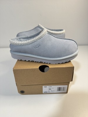 UGG Tasman II Sea Foam Kids Size US 2 Suede & Sheepskin Slippers 1019066K