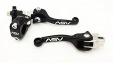 ASV F3 Front Brake Clutch Perch Levers Pair Shorty Black Suzuki DRZ400 DRZ 400E