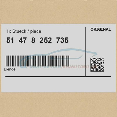 Original BMW 51478252735 - [SUPER PREIS] Blende 3er | eBay