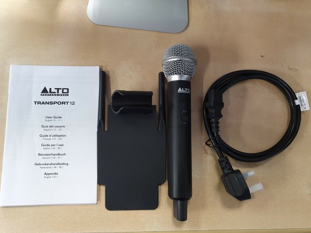 alto transport 12 portable pa system with wireless mic & usb