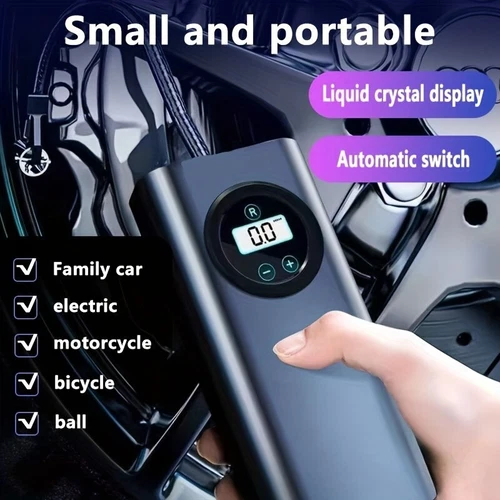150PSI LCD Elektrische Akku Luftpumpe Auto Fahrrad Reifen Druckluft Kompressor - Bild 8 von 15