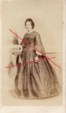 Halle a. Saale, Kgr. Prussia, Standing Woman in Crinoline, Crinoline, CDV, 1860s