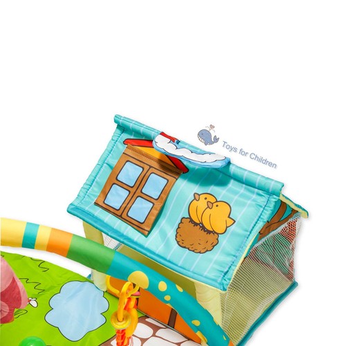 Soft Cottom Baby Creeping Lying Gym Mat Activity Traning Playmat+5 Toys+30 Balls - Picture 16 of 38