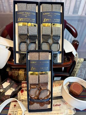Albert Thurston Dugdale Bros Cloth Woven Braces (Suspenders) City and County ...