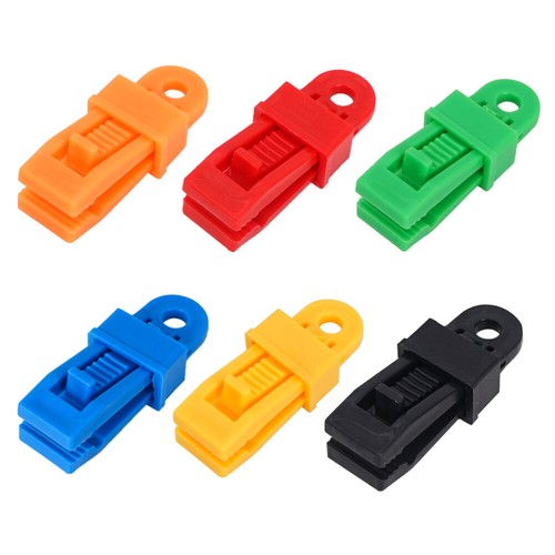12 Pcs Wind Rope Awnings Clip Outdoor Camping Clamp Windproof Fixing Tool