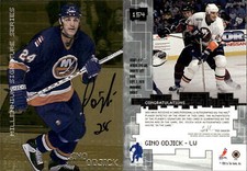 1999-00 BAP Millennium Signatures Gold #154 Gino Odjick AUTO - NM-MT