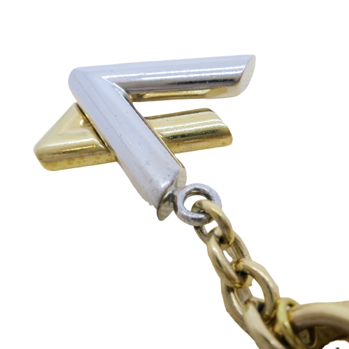 Auth LOUIS VUITTON Charm Portoclet Twist Line Stone Bag Charm